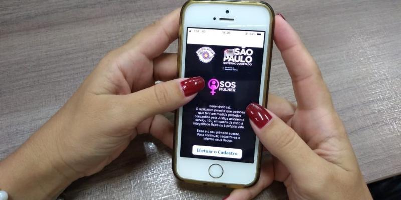 Aplicativo SOS Mulher - vítimas podem pedir ajuda apertando apenas um botão