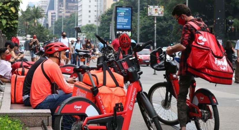 Empresas de aplicativo se mobilizam em defesa de aposentadoria e piso salarial para entregadores